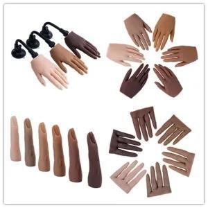 Wholesale silicon for practice: High Simulation Silicone Training Hand Model for Nail Art Practice