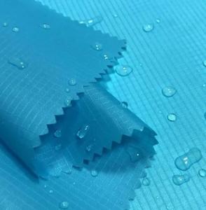 Wholesale water craft: 40D Waterproof PU Coating Ripstop Nylon Taffeta Fabric Lightweight - 240T