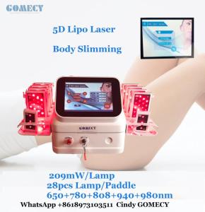 Wholesale absorbent bandage: 5D Lipo Laser Body Slimming Machine Easy Safety and Non Surgical Way 5 Wavelengths New Design