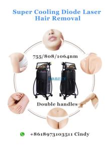 Wholesale Other Hair Removal Product: Titanium Diode Laser Hair Removal 755/808/1064nm Triple Wavlength with Super Cooling