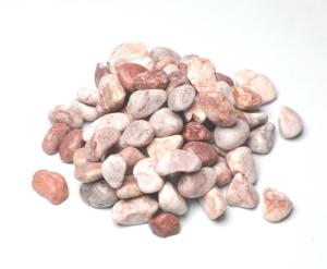 Wholesale tumbled pebble stone: Pink Color Pebble Stone