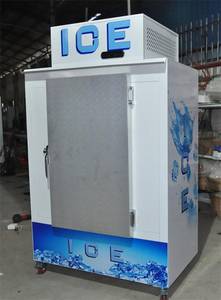 gas station ice storage bin/ vertical