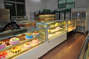 Wholesale curtain led display: Cake Display Cabinet / Cake Showcase Fridge