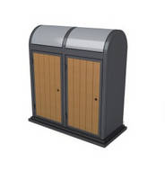 Buy Eco-friendly Feature and Outdoor Usage HDPE Plastic Wood Garbage Bin Dustbin