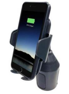 Wholesale car phone: Car Cup Holder Phone Mount with 15W Wireless Phone Charger