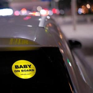 Wholesale baby: High Light LED Power Decals for Baby On Board Sticker with Motion Sensor and Light Sensor