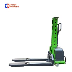Wholesale electric cargo vehicle: Factory Sale Semi Electric Self Lift Stacker 12v Portable Forklift 45Ah Self Loading Stacker