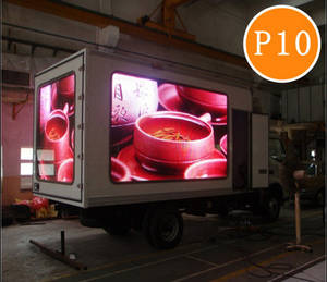 Wholesale led display p10 screen: P10 Full Color Truck Mounted Moving Advertising LED Screen