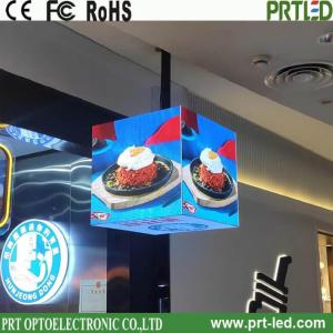Wholesale advertising screen display: Outdoor Creative Magic Cube Cuboid Square LED Display Screen Panel for Shop Logo Advertising
