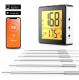 KTH06 Digital Meat Thermometer, APP Controlled Wireless Bluetooth Smart BBQ Thermometer W/ 6 Probes