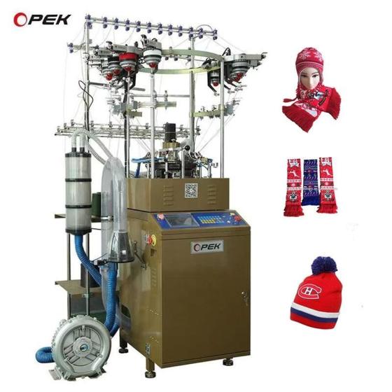 OPEK Fully Automatic Jacquard Beanie Hat Knitting Machine Manufactory