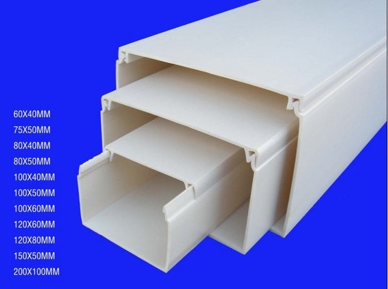 PVC Square Cable Trunking(id:7026333) Product details - View PVC Square ...