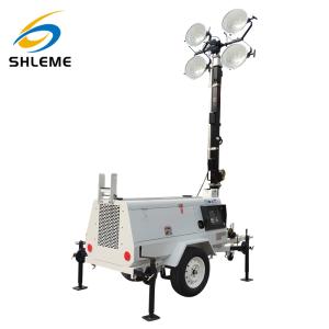 Wholesale mobile lighting: Emergency Construction Industry Factory Use Portable Mobile LED Trailer Light Tower