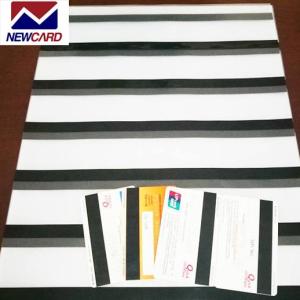 Wholesale magnetic stripe card: Factory Magnetic Stripe Coated Overlay Thickness 40-120 Micron PVC Film for Bank Card
