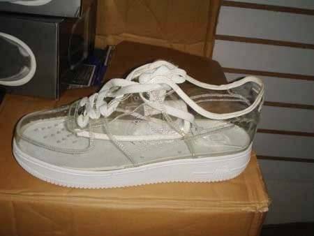 clear toe air force ones