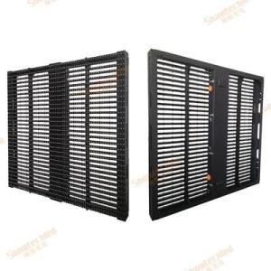 Wholesale curtain led display: Outdoor Fixed 15.6x15.6mm Mesh LED Display Video Wall Advertising Large Grille