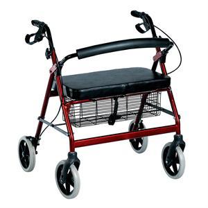 Wholesale automatic brake adjusters: Extra Wide Steel Rollator with Seat