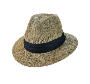Wholesale mens wear: Natural Mens Straw Fedora Seagrass Hat