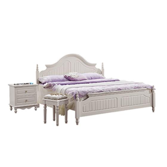 kids white double bed