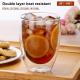 Double Wall Glass Cup Water Bottle Coffee Glass Cup Heat-resistant Whiskey Tea Beer Mug Tea Whiskey