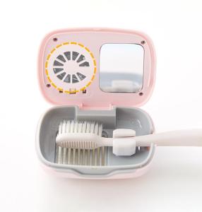 Wholesale mini fan: Amazon Hot Selling Portable Mini Travel Korean Toothbrush Sterilizer with Fan