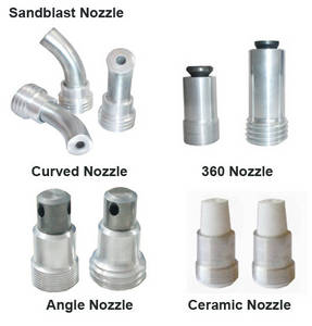 Wholesale pot: Angle Nozzle 360 Nozzle Curved Nozzle for Abrasive Portable Sandblasting Pot