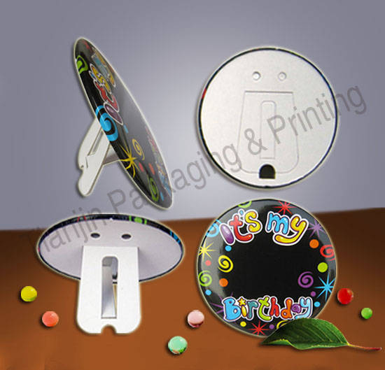 Sell Round custom made mini metal tinplate promotional badge