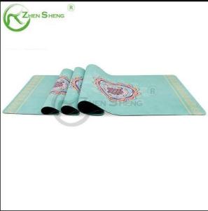 Wholesale suede: Suede Rubber Comfortable Exercise Fitness Pilates Yoga Mat
