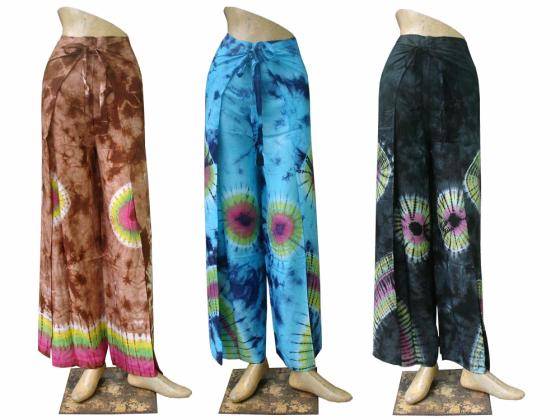 Tie Dye Wrap Pants Sarong Diaper Beach Rayon(id:2114057) Product