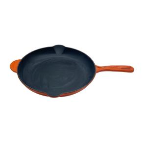 Wholesale ticket games: AS-SK10 SK12 Enameled Cast Iron Frying Pan