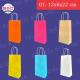 Sell Color Kraft paper bag with twisted handle 01: 12x 6 x22 cm