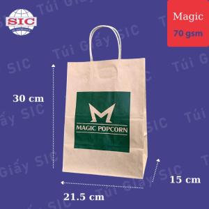 Wholesale recycling: Customizable Kraft Color Paper Bag with Handle - 7