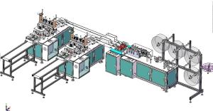 Wholesale bandage machine: Fully Automatic One Tow Two Mask Manufacturing Machine