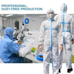 Wholesale security protection: Protective Coverall Disposable Secured Fabric PPE Sterile Waterproof Medical Protective Coverall Di