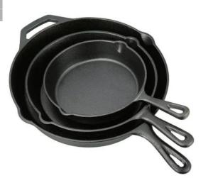 New Products Polished Smooth Cast Iron Skillet By Shijiazhuang Sarchi Trade  Co., Ltd