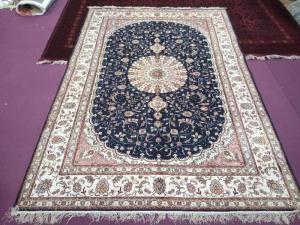 Wholesale living room: 6x9ft Hand Knotted Silk Persian Carpet for Living Room
