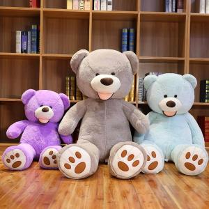 Wholesale bearings: Life Size Teddy Bear with Big Footprints Giant Teddy Stuffed Animal Plush Toys 39/51/71/79Inches