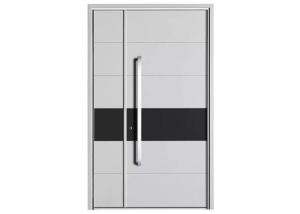 Wholesale hinged wall to glass: Black Aluminum Alloy Hotel Pivot Main Door Design