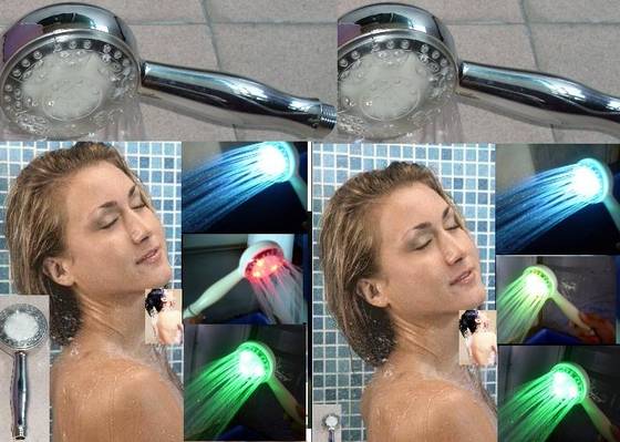 Color Changing Light LED Shower Head 