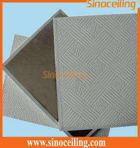 Wholesale ceiling t bar: PVC Gypsum Ceiling Tile with Aluminum Foil Back