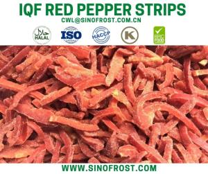 Wholesale red pepper: Frozen Red Peppers/IQF Red Peppers (Dices/Strips/Wholes)