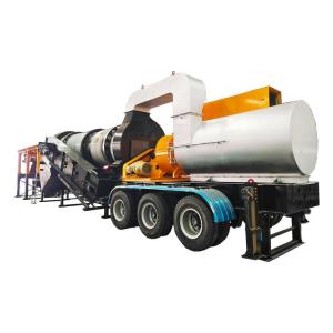 Wholesale chain plate feeder: 40-120t/H Mobile Continuous All in One Tyre Drum Batch Asphalt Mixing Plant