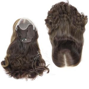Wholesale extra virgin: Quality 100% Human Hair Lace Top Wigs for White Women