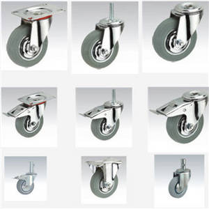 Wholesale rubber caster: Chair Accessories  Wheel Swivel Wheel Swivel Grey Rubber Wheel