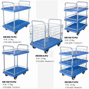 Wholesale layer trolley: Hand Trolley Platform Trolley Transfer Facility 2 Tier Trolley 2 Layer Trolley 3Tier Trolley Silence