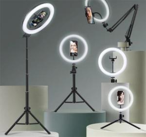 Wholesale phone skin shell: Selfie Ring Light Photography LED Rim of Lamp with Mobile Holder Support Tripod Stand Ringlight