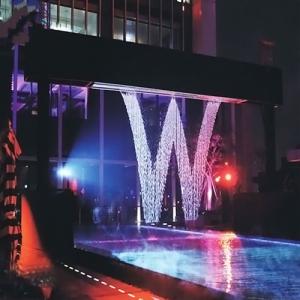 Wholesale curtain decoration: Wedding Decorative Portable Waterfall Wall Digital Water Curtain Fountain