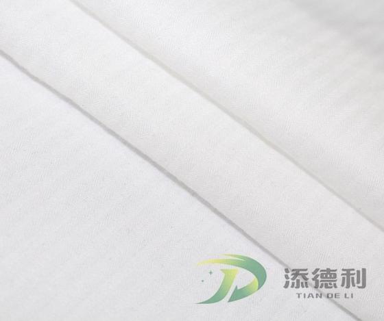 Sell Cotton Herringbone Bleached Fabric