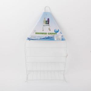 Wholesale tiers: C-Hanging 4 Tier White Bathroom Shelf