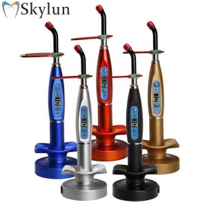 Wholesale s: Teeth Bleaching System Dental LED Curing Light Colorful Light Cure Cordless Dental LED Curing Machin